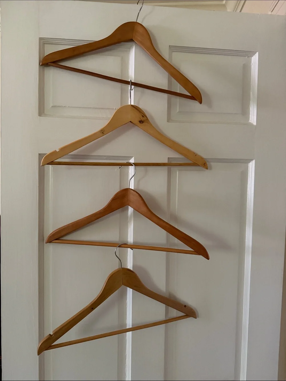 Set of 24 Natural Wood Clothing Hangers –